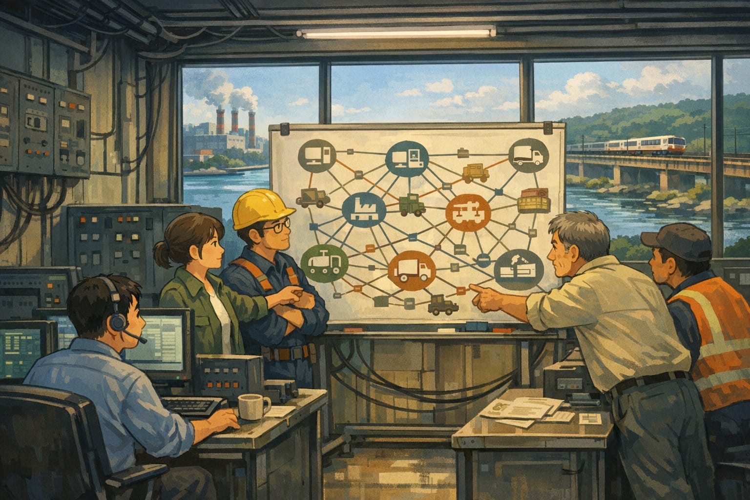 ภาพประกอบ: ความเสี่ยงของ critical infrastructure มักเกิดจากการเชื่อมต่อหลายชั้นระหว่าง IT, OT, ผู้ให้บริการภายนอก และบริบททางภูมิรัฐศาสตร์