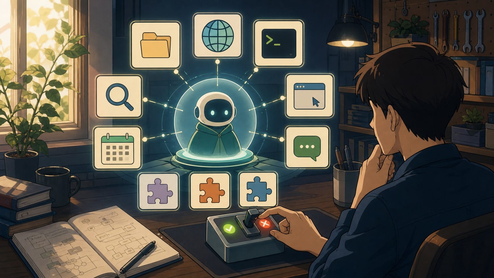 ภาพประกอบ: OpenClaw agent ใช้เครื่องมือ ไฟล์ browser และ approval gate ก่อนทำ action สำคัญ