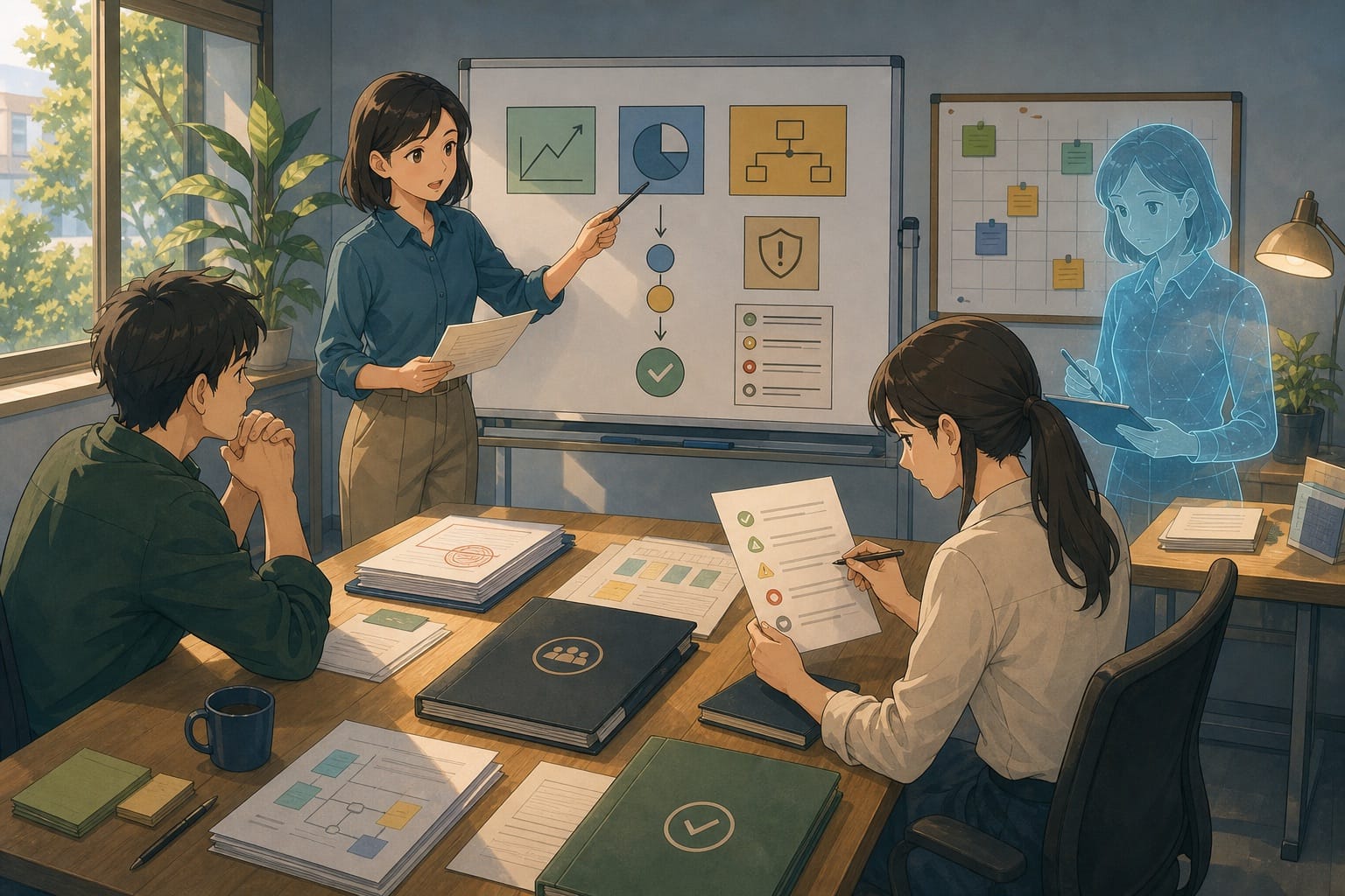 ภาพประกอบ: ทีมเล็กใช้ AI ช่วยเตรียม recommendation โดยมีจุดอนุมัติและ checklist ก่อนส่งงาน