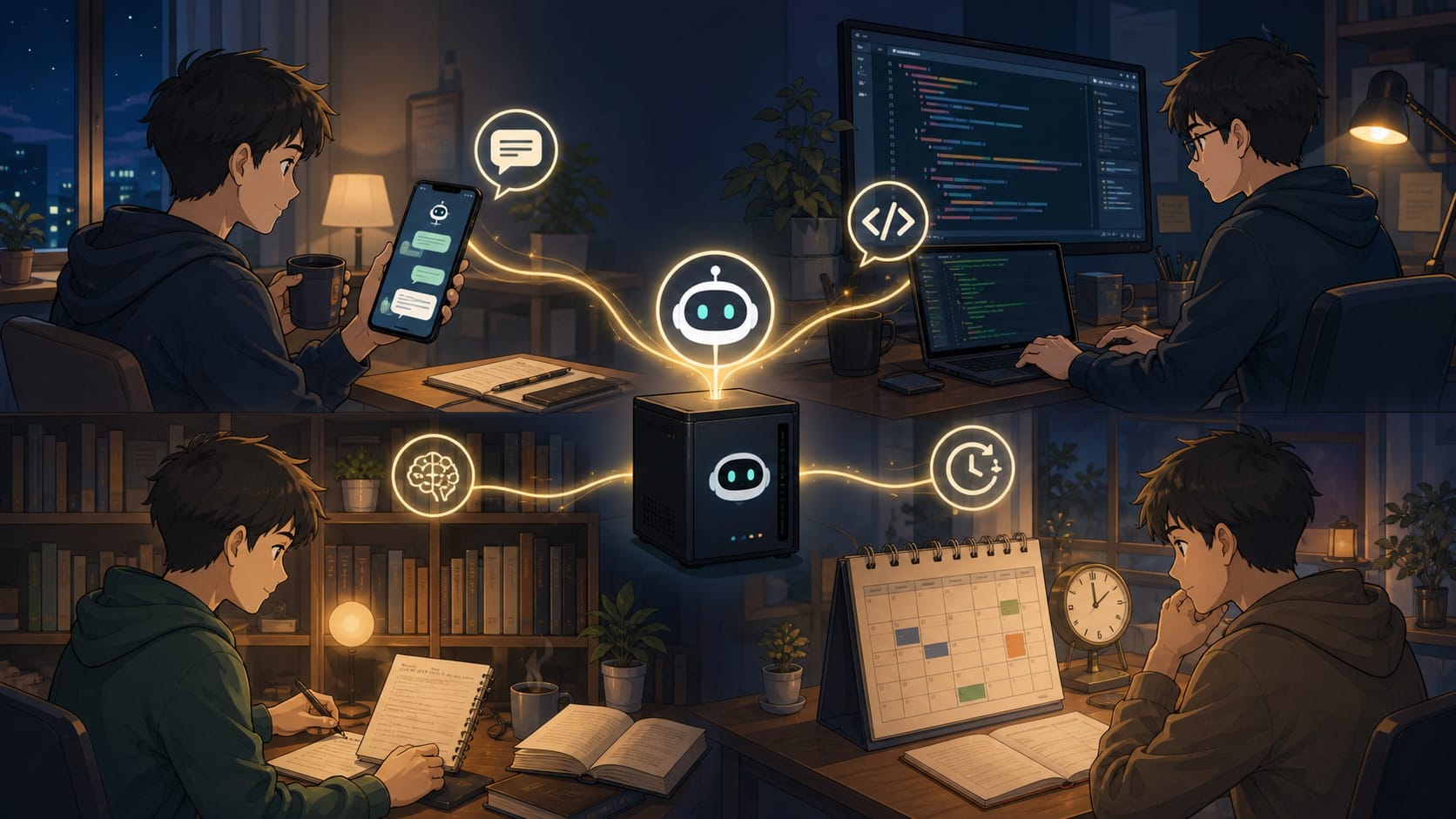ภาพประกอบ: use case ยอดนิยมของ OpenClaw เช่น personal assistant developer automation second brain และ scheduled tasks