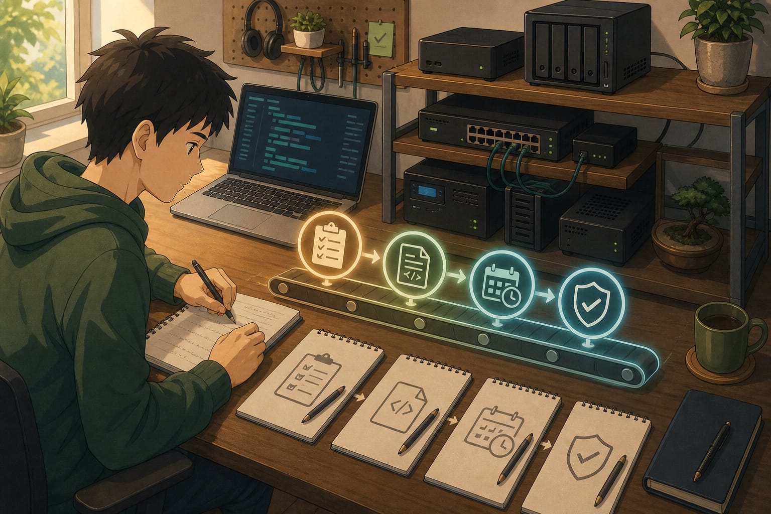 ภาพประกอบ: การฝึก monitoring และ incident response จากระบบ homelab ขนาดเล็ก