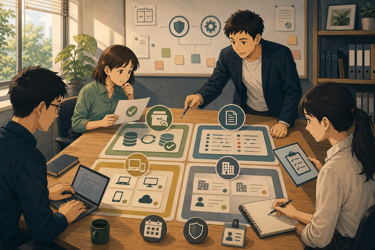 ภาพประกอบ: ทีม SME กำลังสร้าง foundation ด้าน backup, logging, inventory และ vendor risk