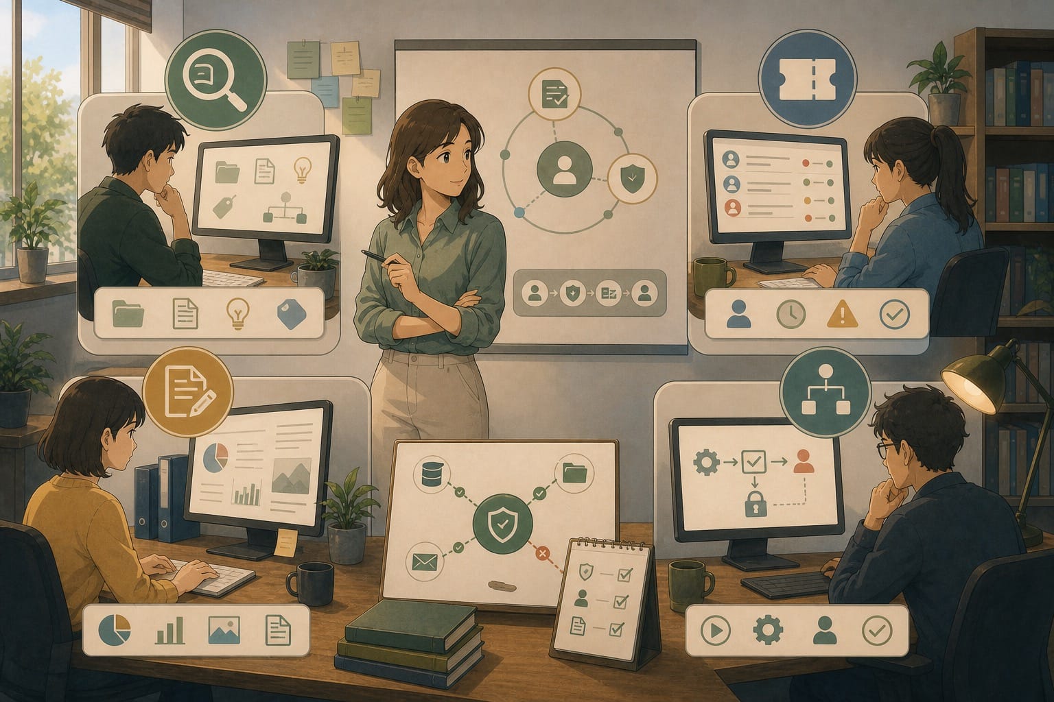 ภาพประกอบ: use case ของ MCP สำหรับ knowledge search, ticket lookup, report drafting และ workflow approval
