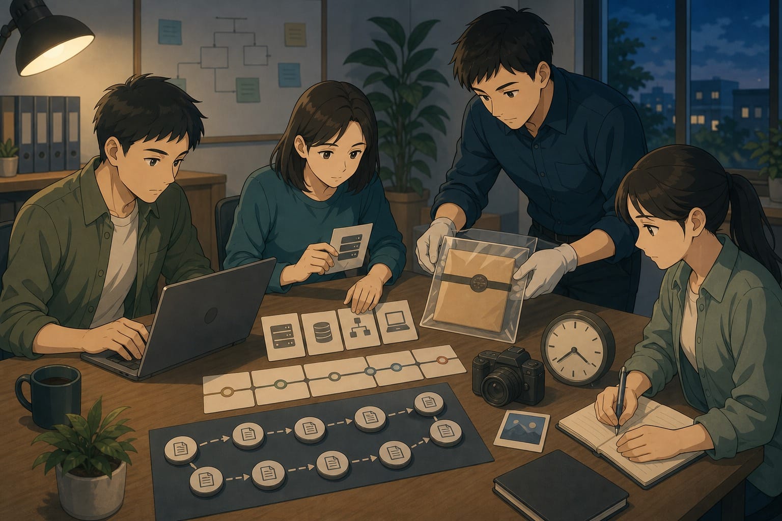 ภาพประกอบ: ทีม SME เก็บหลักฐาน incident เช่น log timeline และ screenshot อย่างเป็นระบบ