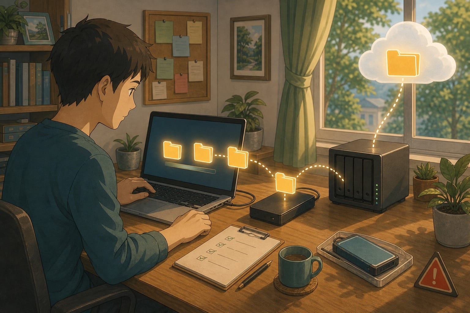 ภาพประกอบ: การทดสอบ restore ไฟล์จาก backup ก่อนเกิดเหตุจริง