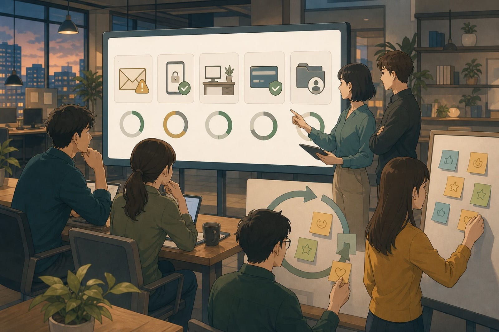 ภาพประกอบ: ทีม security วัดผลจากพฤติกรรมจริงและปรับปรุง workflow อย่างต่อเนื่อง