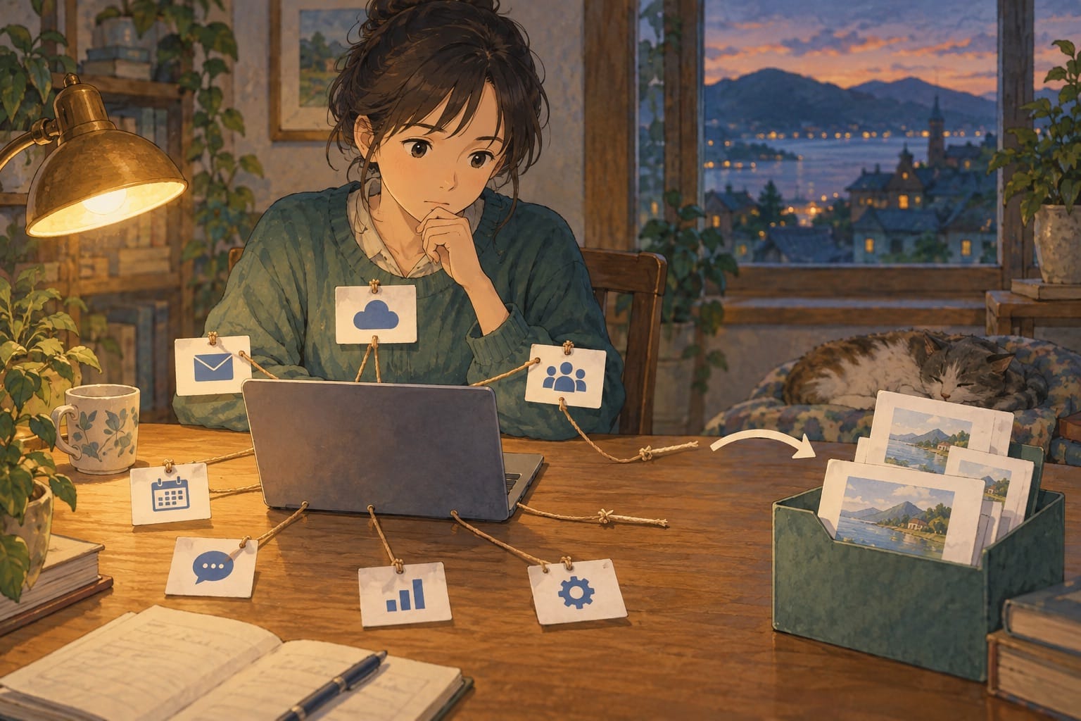 คนทำงานตรวจว่าเอกสารที่เคยแชร์อาจยังมีสำเนาหลังถอนการเชื่อมต่อ
